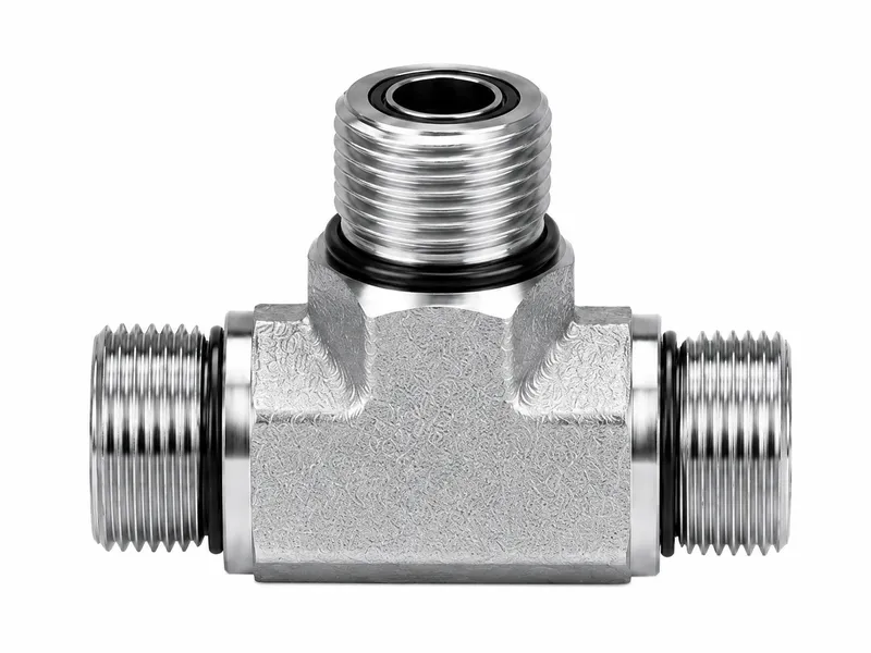 Assorted ORFS hydraulic connector body shapes