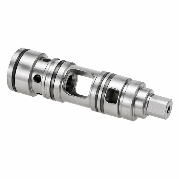 Precision valve spool and piston components for hydraulic control valves